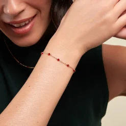 Bracelet Calliope Plaqué Or Doré Agate|Marc Orian Discount