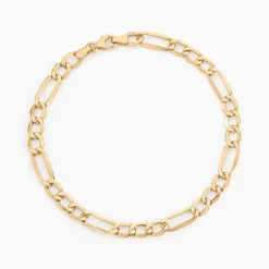 Bracelet Cameo Alternee 1/3 Or Jaune