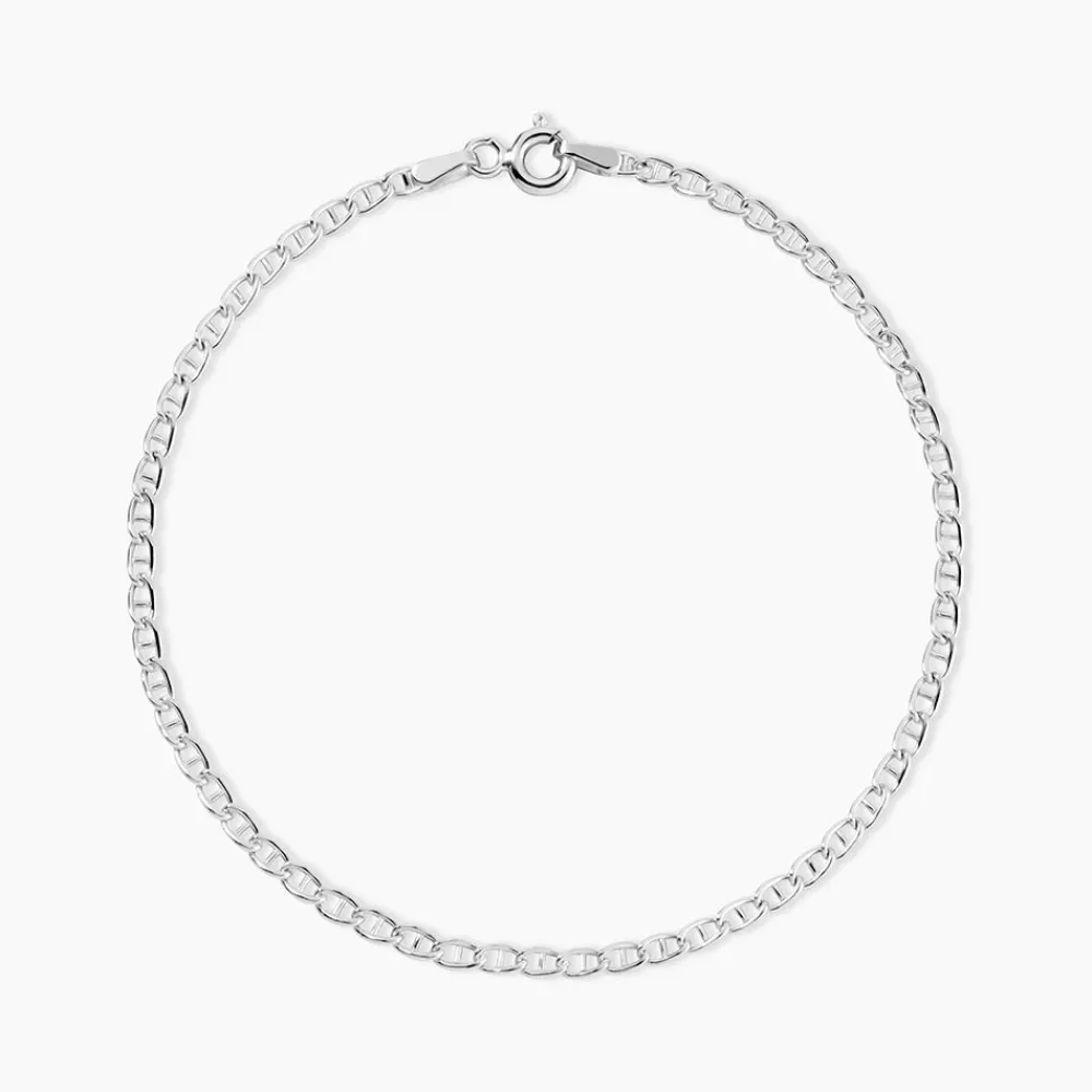 Bracelet Capucin Maille Marine Plate|Marc Orian Best