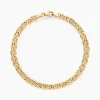 Bracelet Capucin Or Jaune Maille Marine Plate|Marc Orian Best