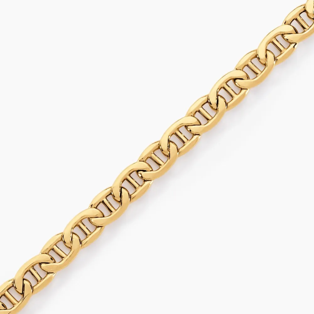 Bracelet Capucin Or Jaune Maille Marine Plate|Marc Orian Best