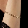 Bracelet Capucin Or Jaune Maille Marine Plate|Marc Orian Sale