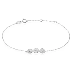 Bracelet Carlana Or Blanc Oxyde De Zirconium|Marc Orian Sale