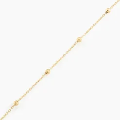 Bracelet Chaine Boules Alternees Or Jaune