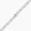 Bracelet Chanelle Argent Blanc Oxyde De Zirconium
