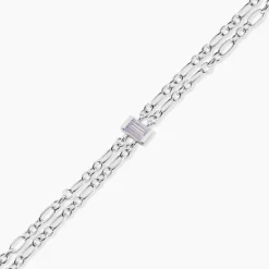 Bracelet Chanelle Argent Blanc Oxyde De Zirconium