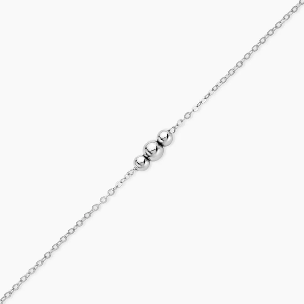 Bracelet China Argent Blanc