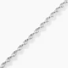 Bracelet Ciana Torsade Diamante Argent Blanc