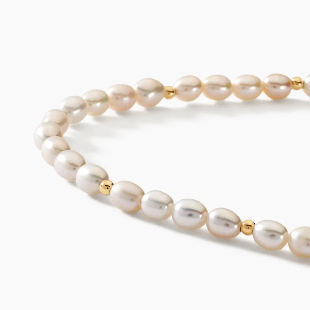 Bracelet Ciriola Or Jaune Perle De Culture|Marc Orian Sale