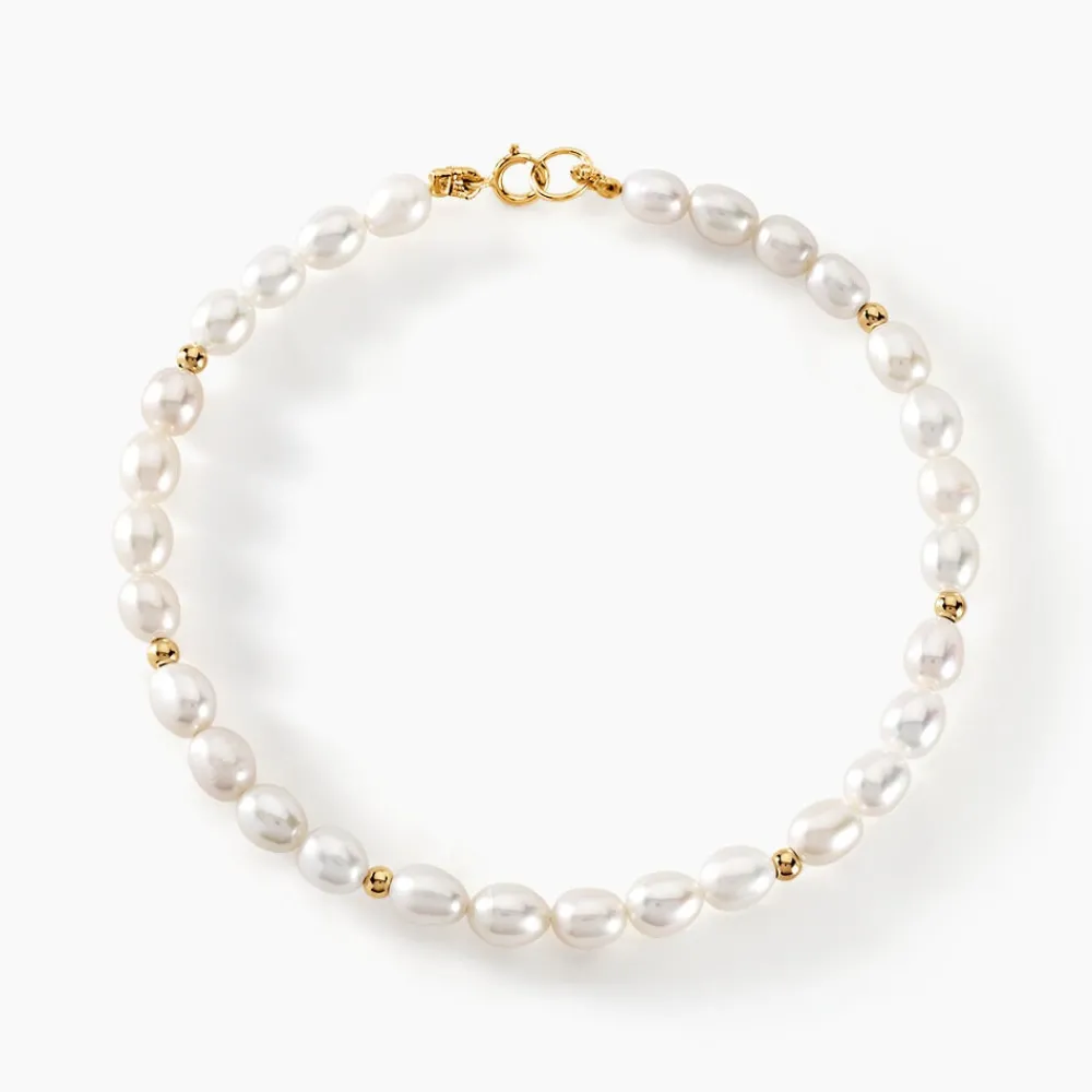 Bracelet Ciriola Or Jaune Perle De Culture|Marc Orian Sale