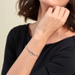 Bracelet Claramay Argent Blanc|Marc Orian Sale
