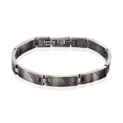 Bracelet Clara-rose Acier Noir
