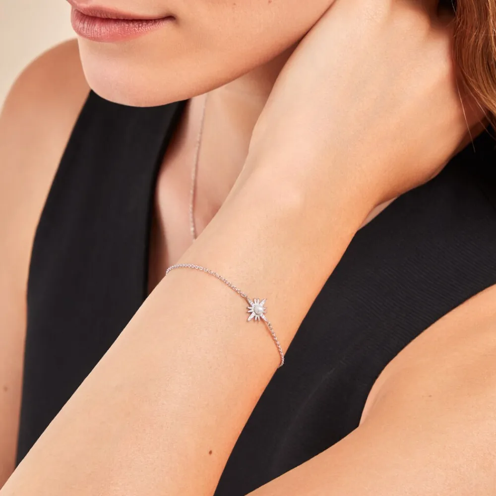 Bracelet Clementia Argent Blanc Perle De Culture Oxyde De Zirconium|Marc Orian