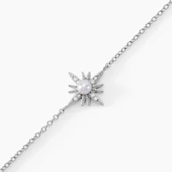 Bracelet Clementia Argent Blanc Perle De Culture Oxyde De Zirconium|Marc Orian