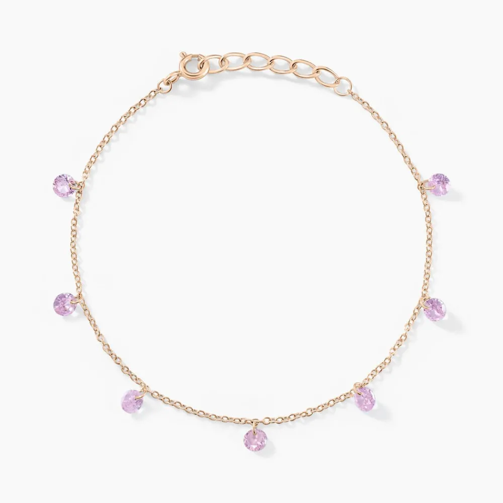 Bracelet Collie Argent Rose Oxyde De Zirconium|Marc Orian Outlet