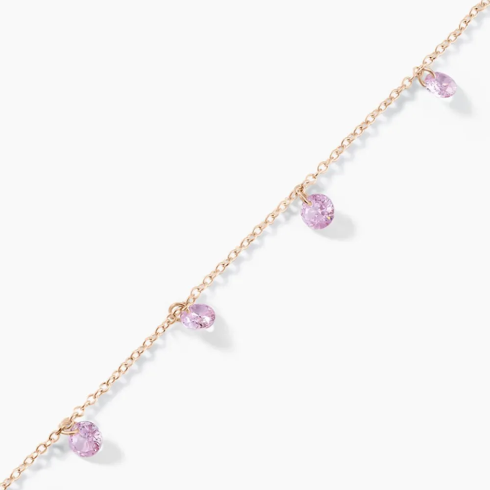 Bracelet Collie Argent Rose Oxyde De Zirconium|Marc Orian Outlet