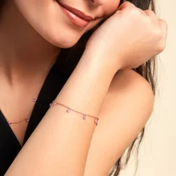 Bracelet Collie Argent Rose Oxyde De Zirconium|Marc Orian Outlet