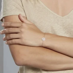Bracelet Collin Argent Rose Oxyde De Zirconium|Marc Orian
