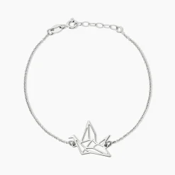 Bracelet Colombe Argent Blanc