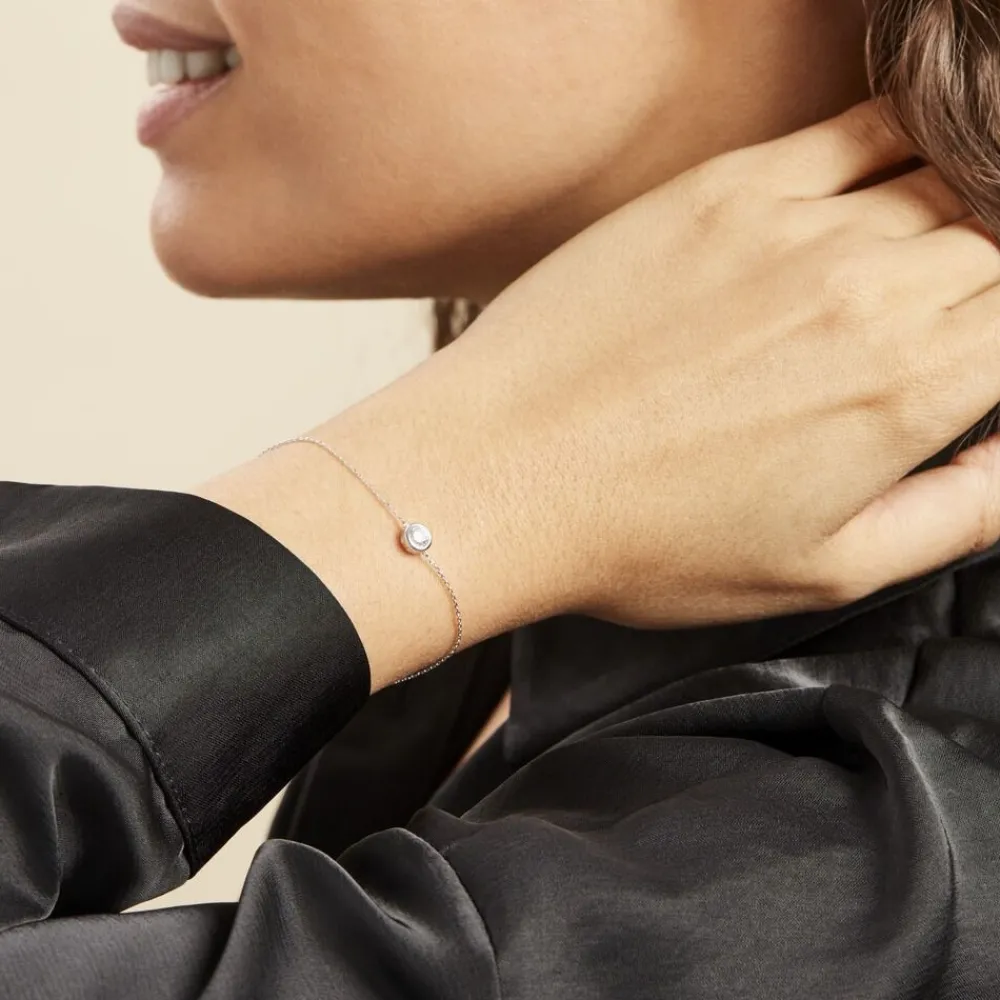 Bracelet Columbine De Zirconium Blanc|Marc Orian Best