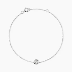 Bracelet Columbine De Zirconium Blanc|Marc Orian Best