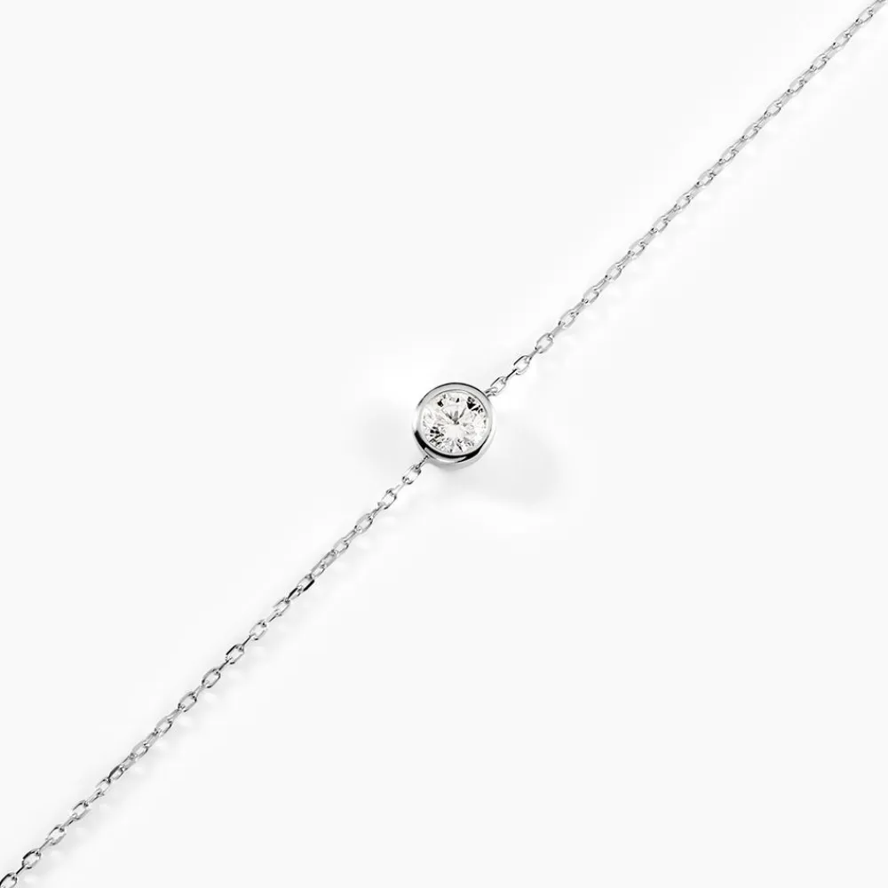 Bracelet Columbine De Zirconium Blanc|Marc Orian Best