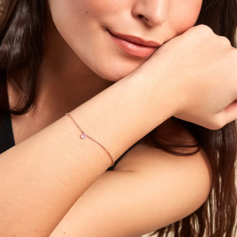 Bracelet Constantin Argent Rose Oxyde De Zirconium|Marc Orian Outlet