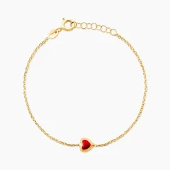 Bracelet Coralie Coeur Or Jaune