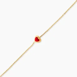 Bracelet Coralie Coeur Or Jaune