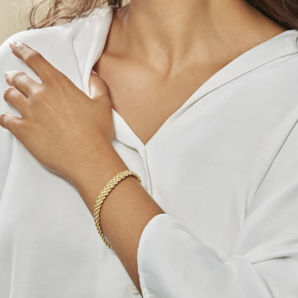 Bracelet Cordelia Maille Corde 3 Rangs|Marc Orian Clearance