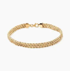 Bracelet Cordelia Maille Corde 3 Rangs|Marc Orian Discount