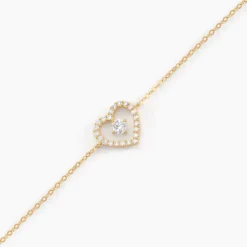 Bracelet Cortney Or Jaune Oxyde De Zirconium