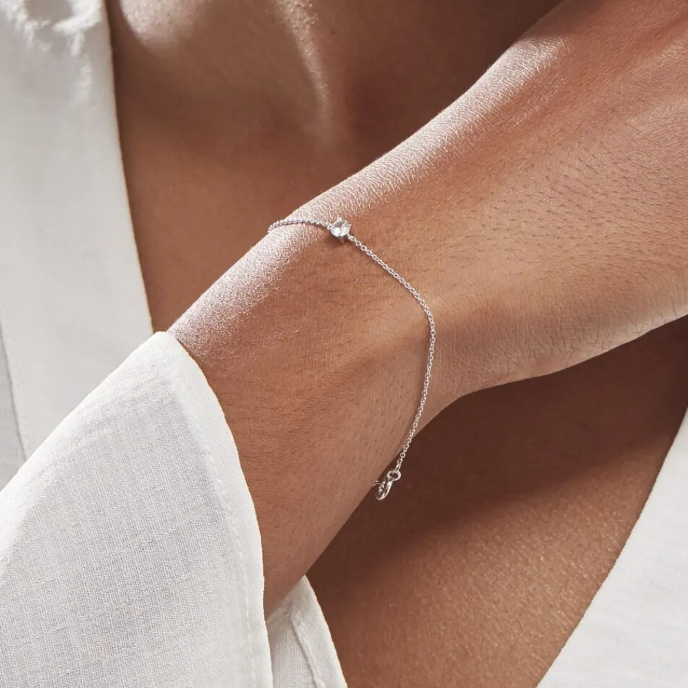 Bracelet Court Argent Blanc Lylwenn Oxyde De Zirconium|Marc Orian Best