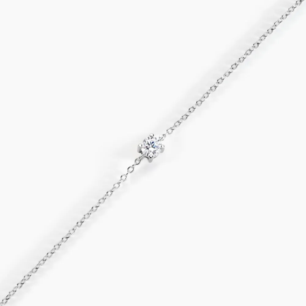 Bracelet Court Argent Blanc Lylwenn Oxyde De Zirconium|Marc Orian Best