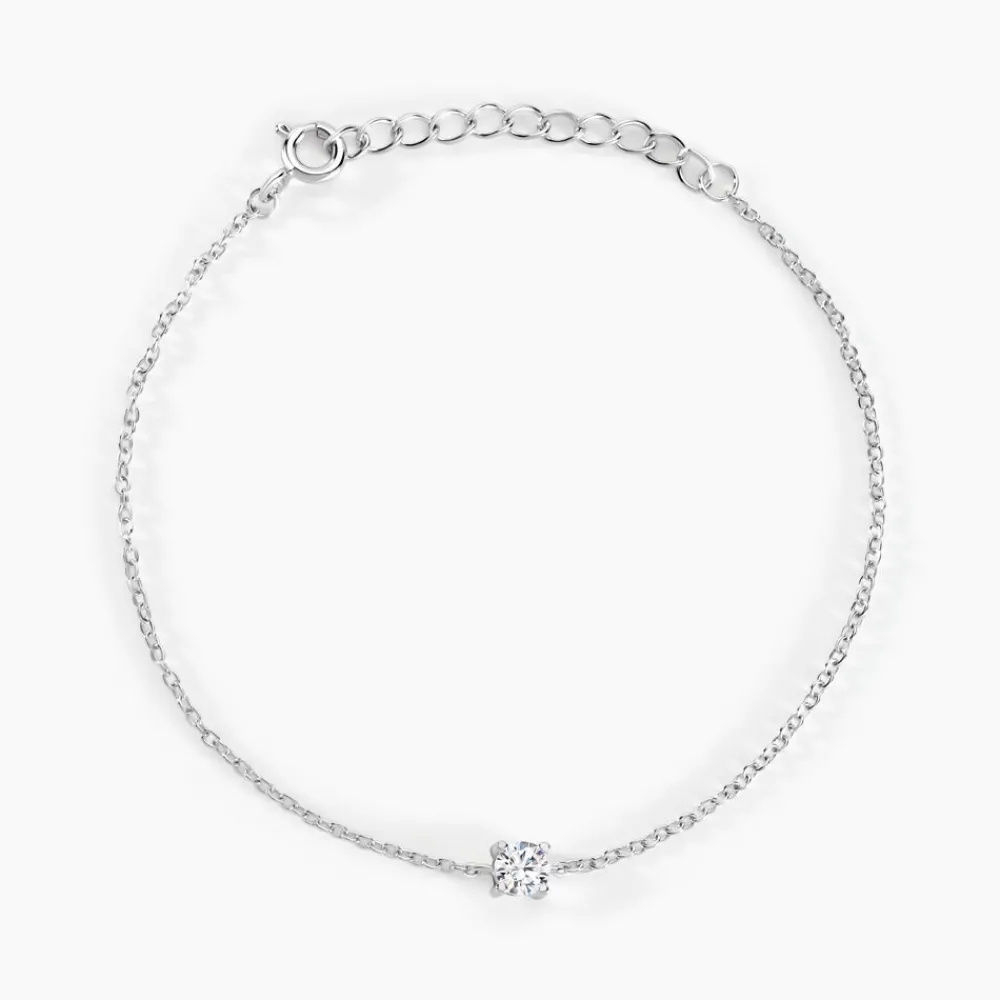 Bracelet Court Argent Blanc Lylwenn Oxyde De Zirconium|Marc Orian Best