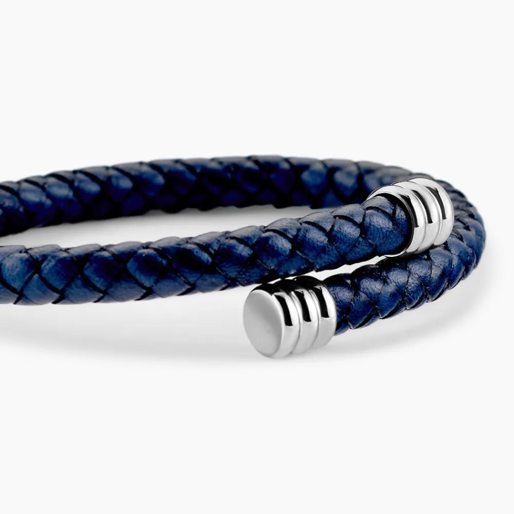 Bracelet Cuir De Vache Bleu|JOURDAN Outlet