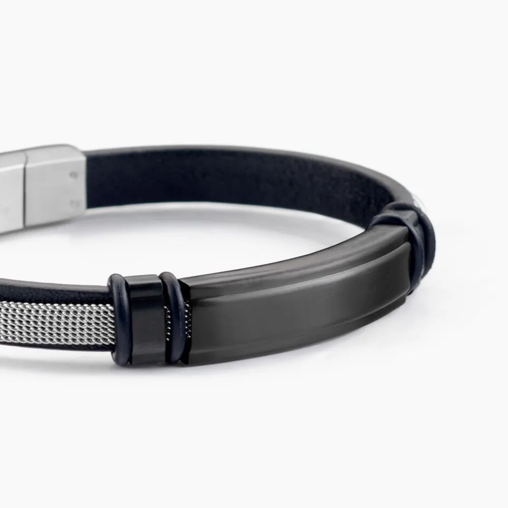 Bracelet Cuir De Vache Noir|JOURDAN Outlet