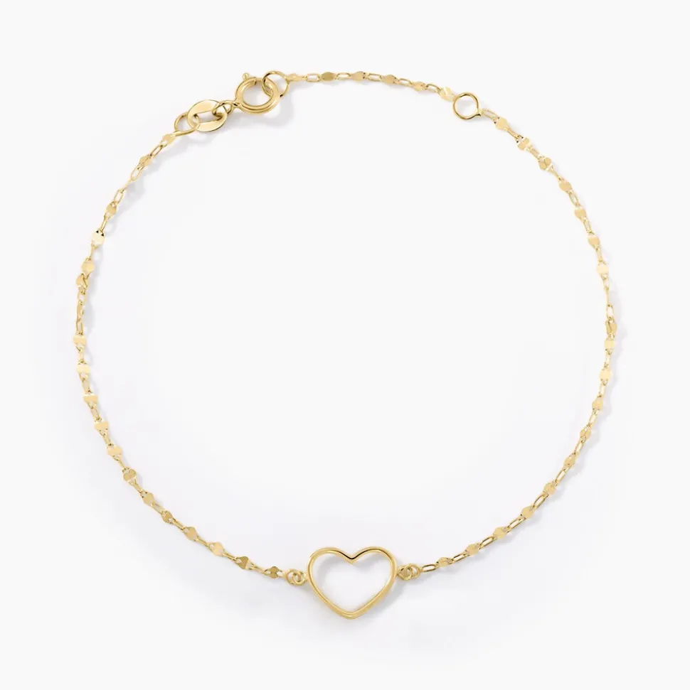 Bracelet Cuore Or Jaune