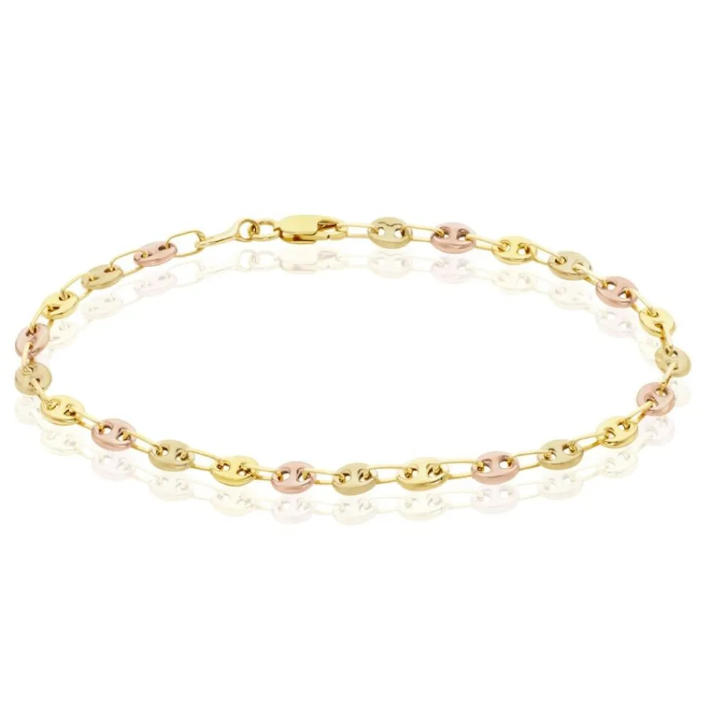 Bracelet Dami Maille Grain De Cafe Or Tricolore|Marc Orian Sale