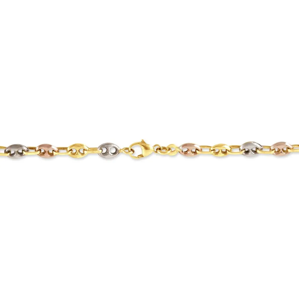 Bracelet Dami Maille Grain De Cafe Or Tricolore|Marc Orian Sale