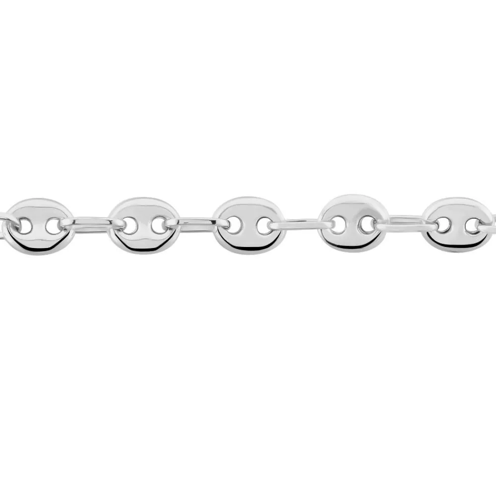 Bracelet Dami Maille Grain De Cafe Or Blanc|Marc Orian New