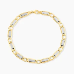 Bracelet Danae Plaquette Or Bicolore