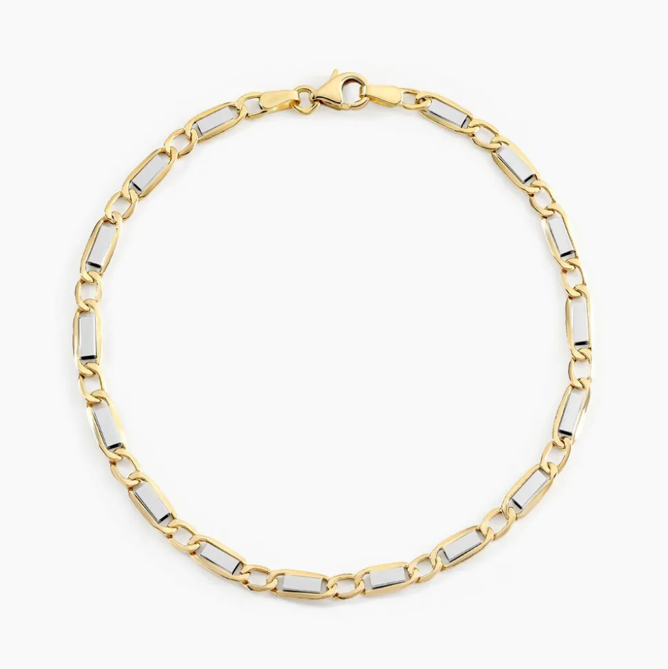 Bracelet Danae Plaquette Or Bicolore