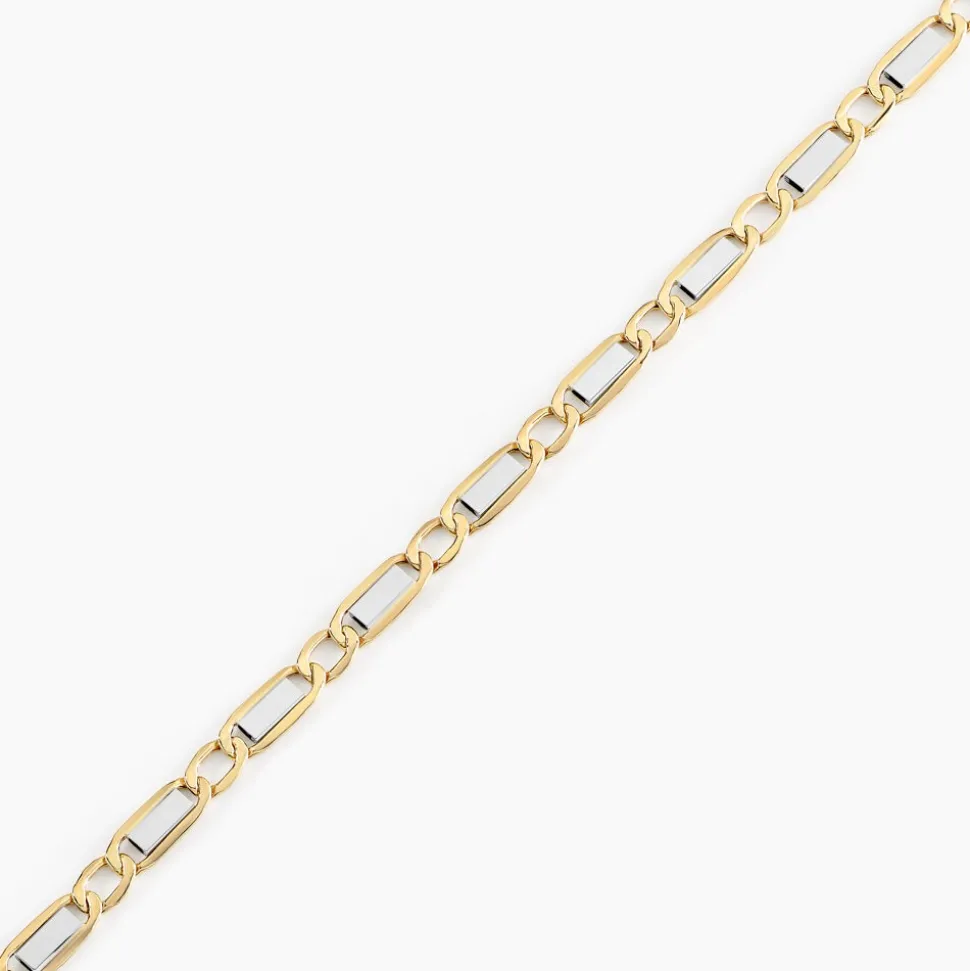 Bracelet Danae Plaquette Or Bicolore