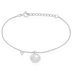 Bracelet Denzel Argent Blanc Oxyde De Zirconium