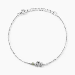 Bracelet Desert Argent Blanc Oxyde De Zirconium