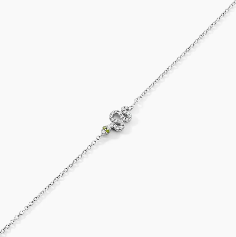 Bracelet Desert Argent Blanc Oxyde De Zirconium