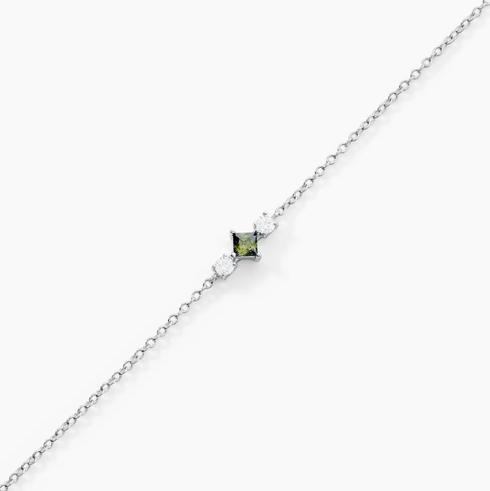 Bracelet Desert Argent Blanc Oxyde De Zirconium