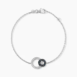 Bracelet Diana Argent Blanc Oxyde De Zirconium