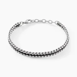 Bracelet Dilhan Acier Blanc|Marc Orian Outlet